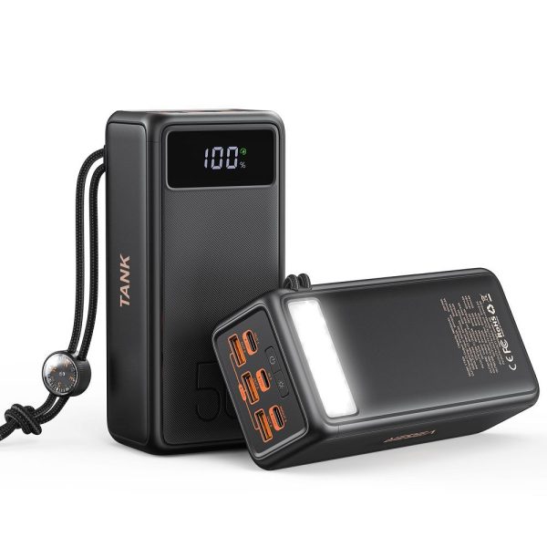 Powerbanka VEGER 56000 mAh PD QC3.0 5A 130W Tank Boost (W5001C) čierna